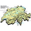 Switzerland Rivers Map