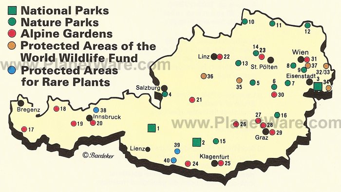 Map Of Republic Of Austria Planetware
