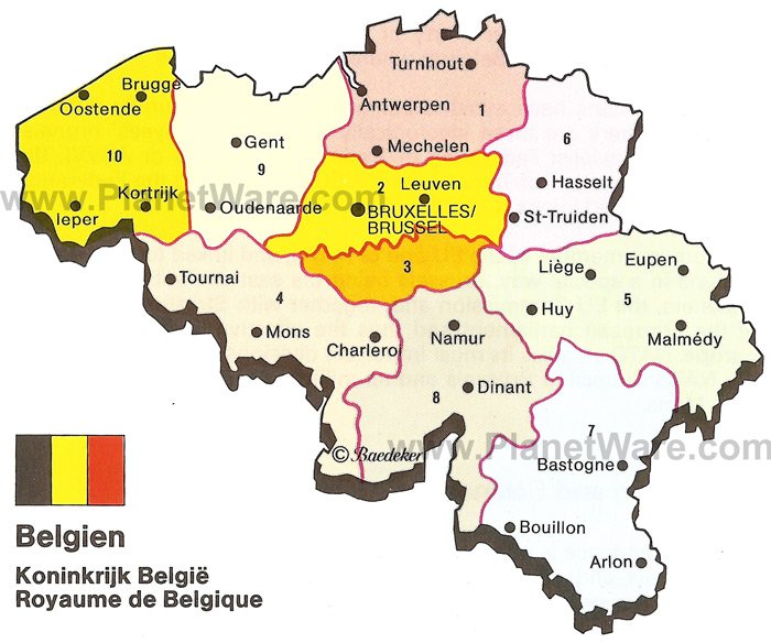 Some attractions within Kingdom of Belgium Map: