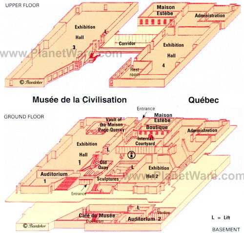 map of quebec city. located in Quebec City and