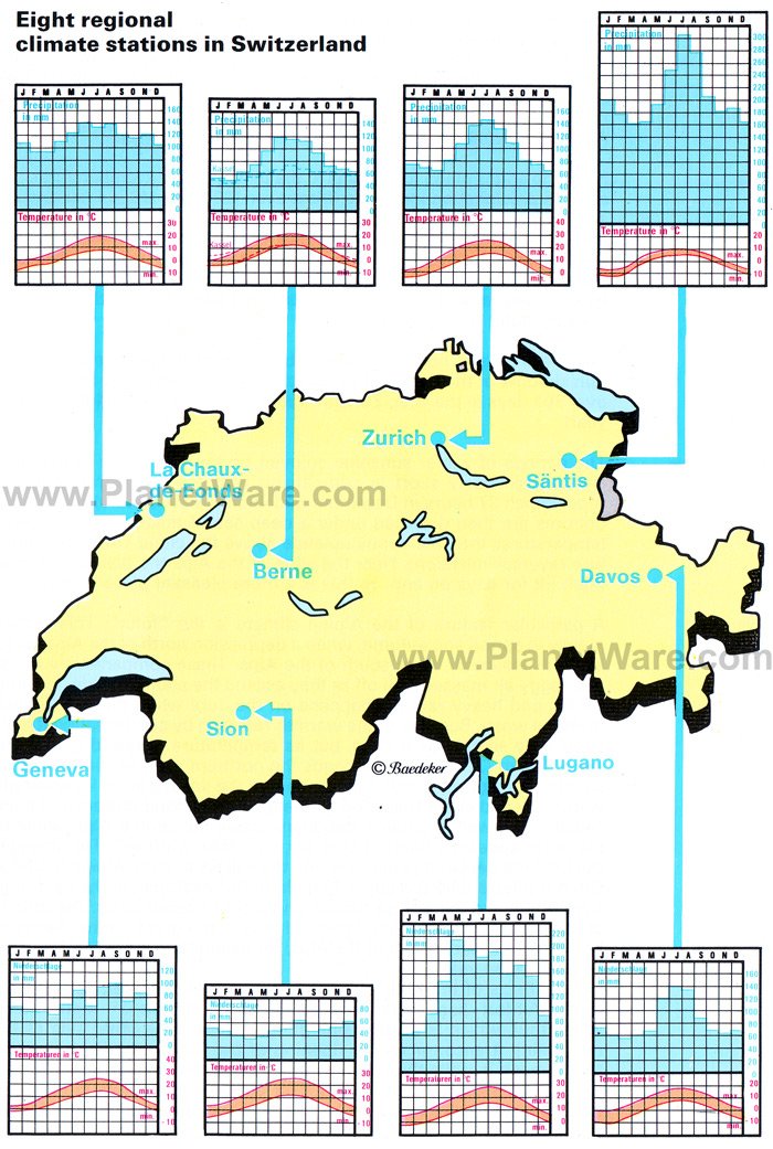 Switzerland Weather Map