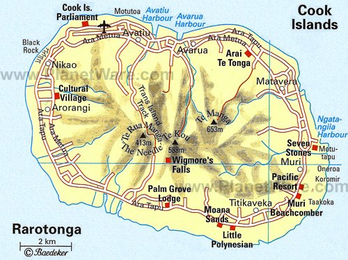 Cook Islands - Rarotonga Map