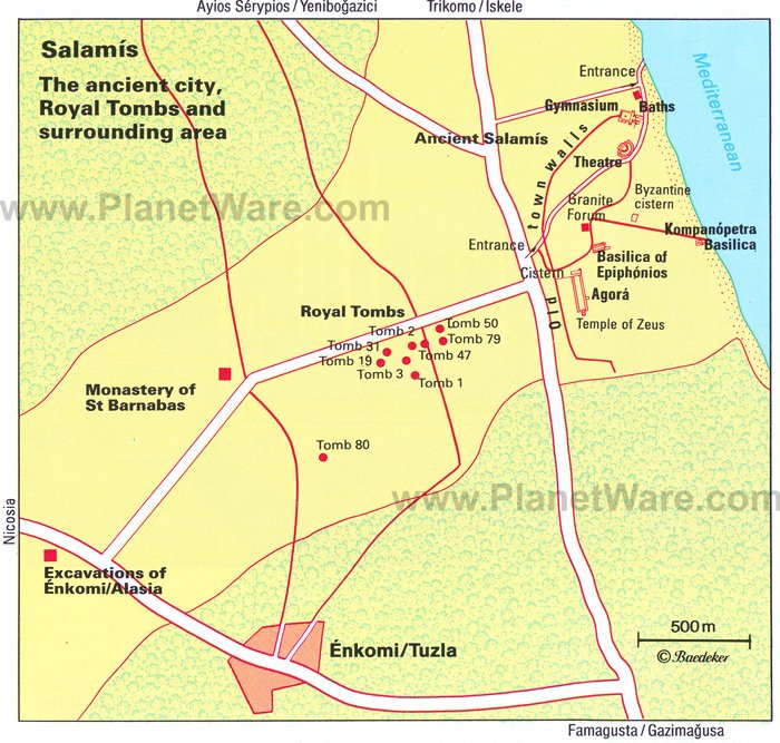 Map Of Salamis