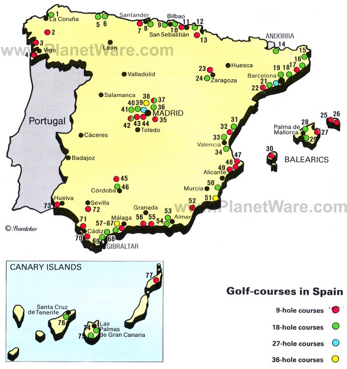 Map of Kingdom of Spain