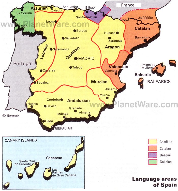 Spanish Speaking Map