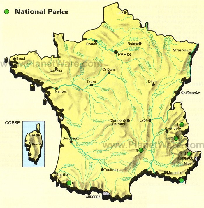 Map of The French Regions | PlanetWare