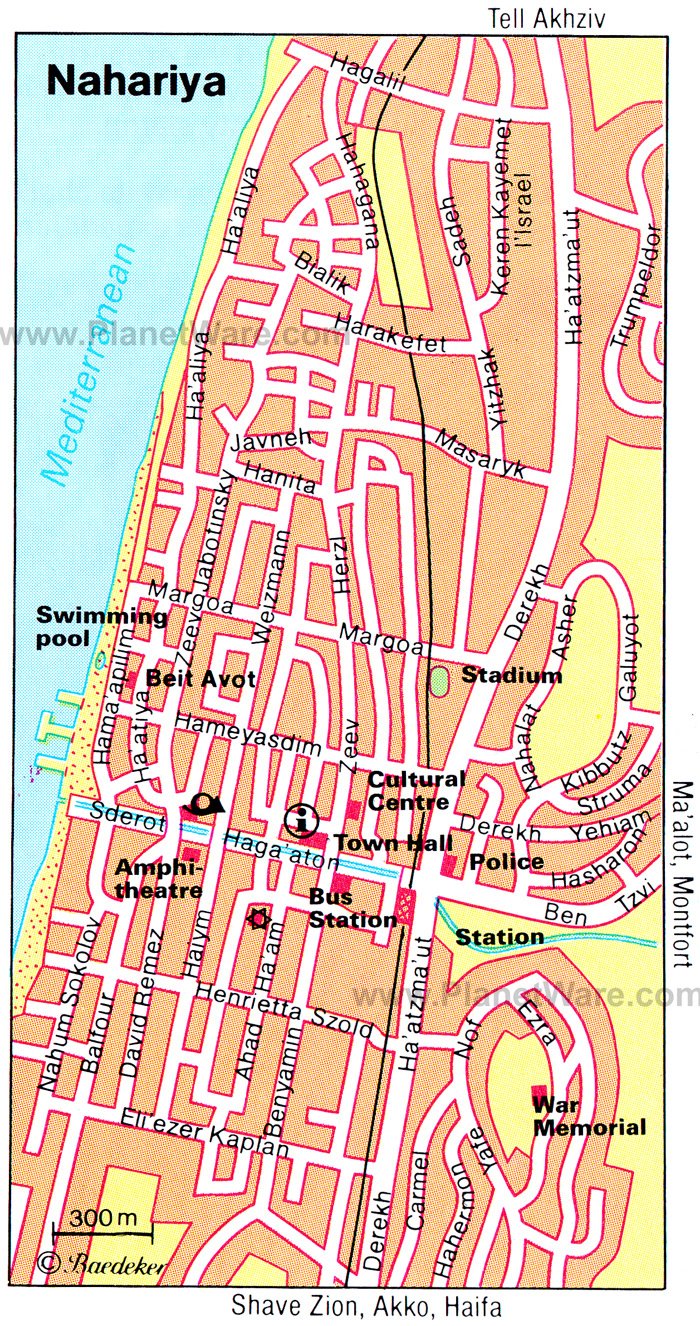 Nahariya Map