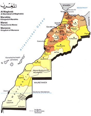 within Morocco Map: