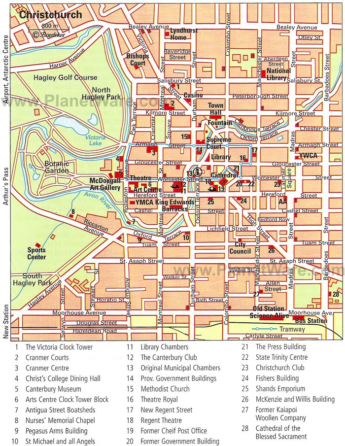 Christchurch Maps