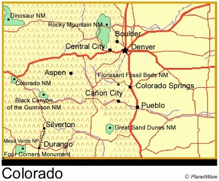 Map Or Colorado