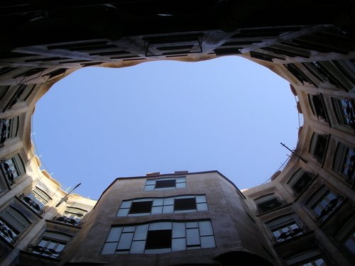 La Pedrera (Casa Mila) Atrium, by Guadi in Barcelona.