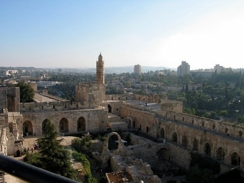The old city of David in