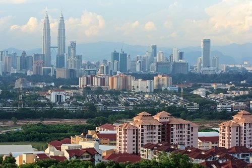 mexico city skyline. Kuala Lumpur Manila