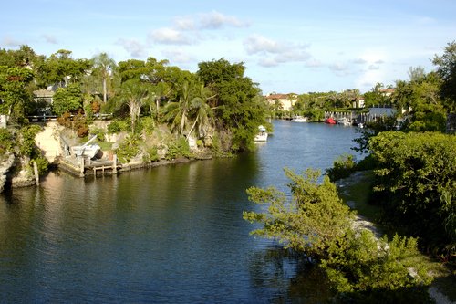 Waterway in Coral Gables.