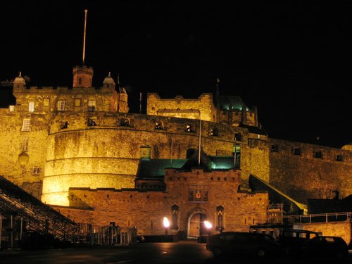 Lights of Edinburgh Castle at