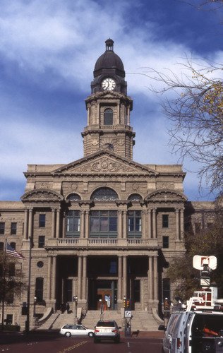 The Tarrant County Courthouse, c1895, in Fort Worth.