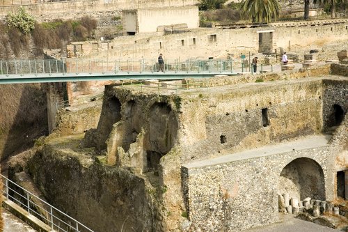 Herculaneum's ruins in Naples.