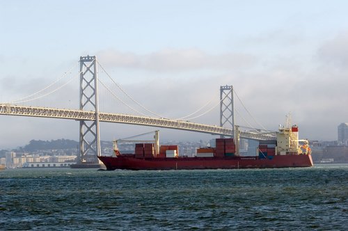 Bay Bridge in San Francisco. Oakland Bay Bridge information