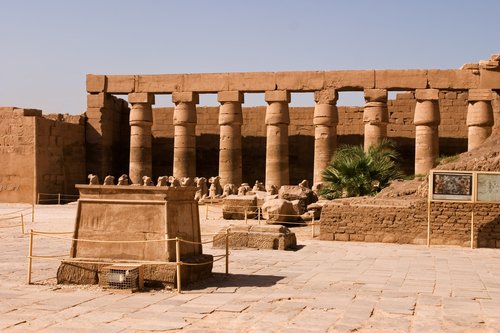 Temple court at Karnak Temple.