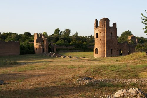 Via Appia Antica ruins in Rome