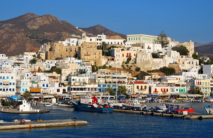 Naxos Town, the Capital City of Naxos Island