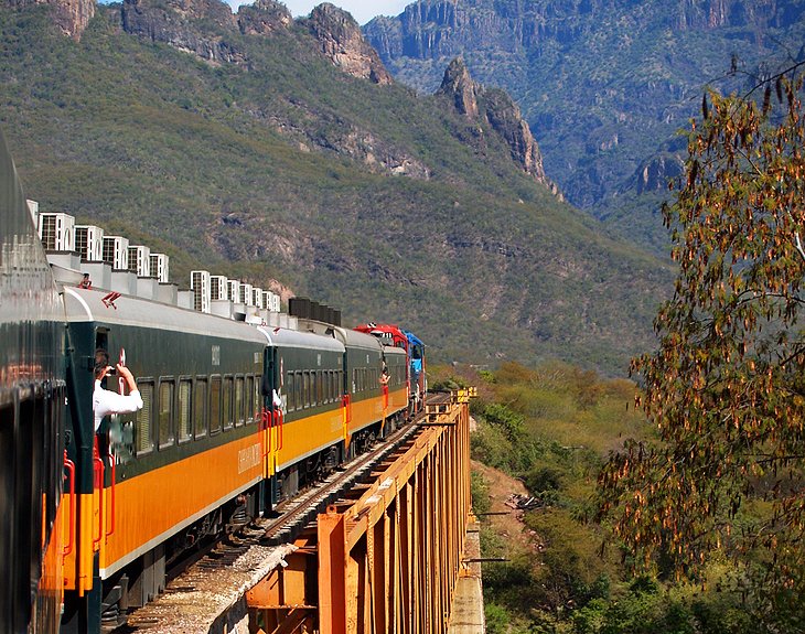 Train ride through Copper Canyon