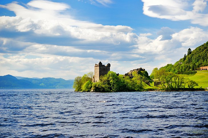 Urqhuart Castle overlooking Loch Ness