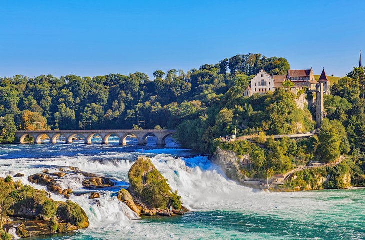 Rhine Falls and Wörth Castle