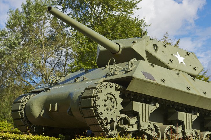 Tank at the Memorial Museum of the Battle of Normandy