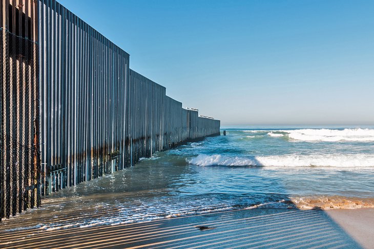 The border wall at Playas de Tijuana