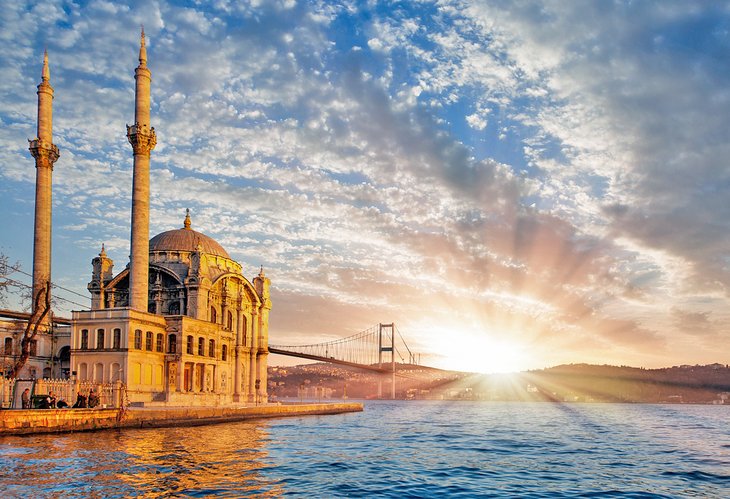 Ortaköy, along the Bosphorus Strait