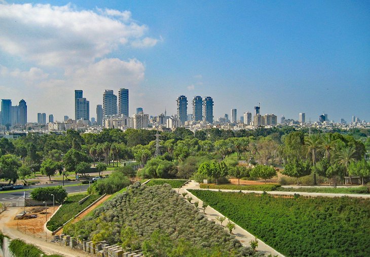 View over Tel Aviv from the Yitzhak Rabin Center