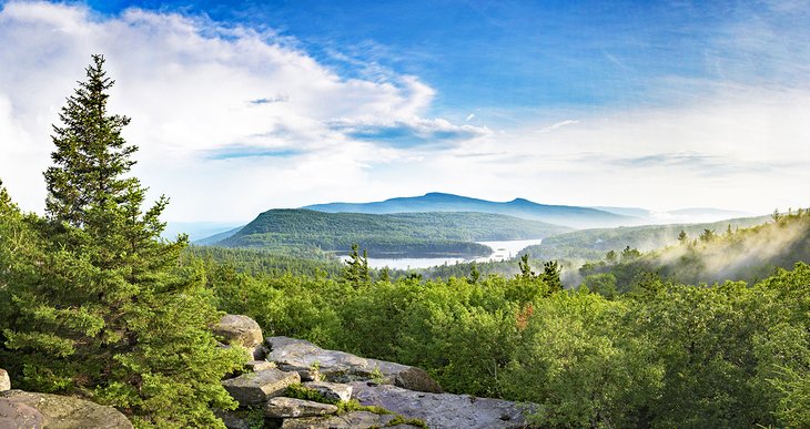 View over the Catskill Mountains