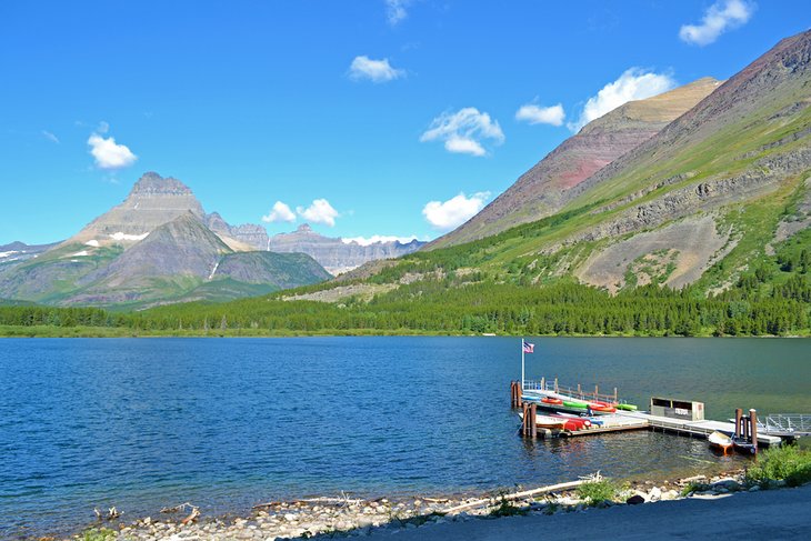 Swiftcurrent Lake near the Many Glacier Campground