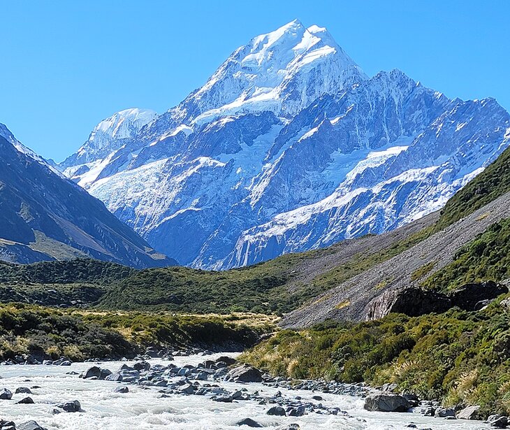 View from Hooker Valley Trail at Aoraki/Mount Cook National Park