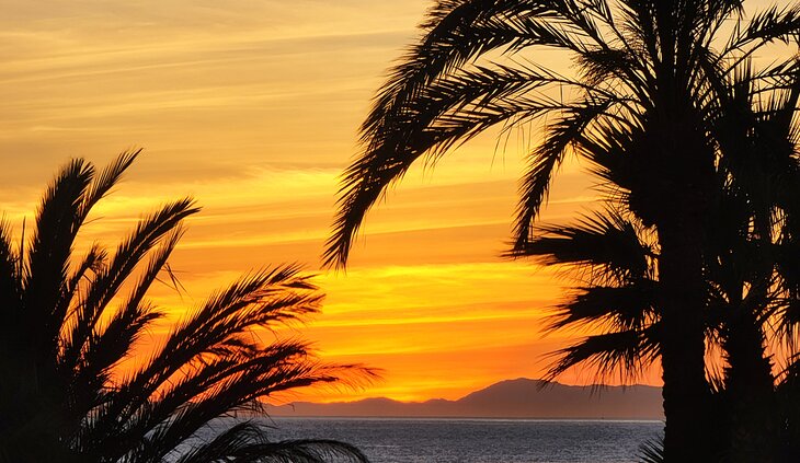 Sunset over Playa Granada