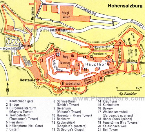Hohensalzburg - Floor plan map