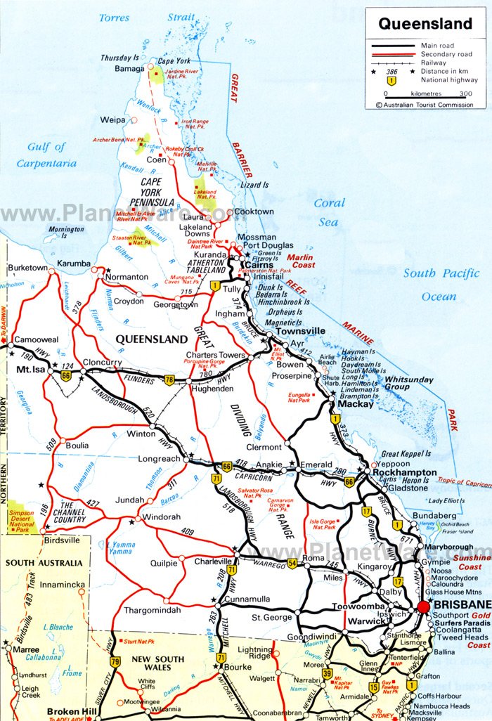 Queensland Map 
