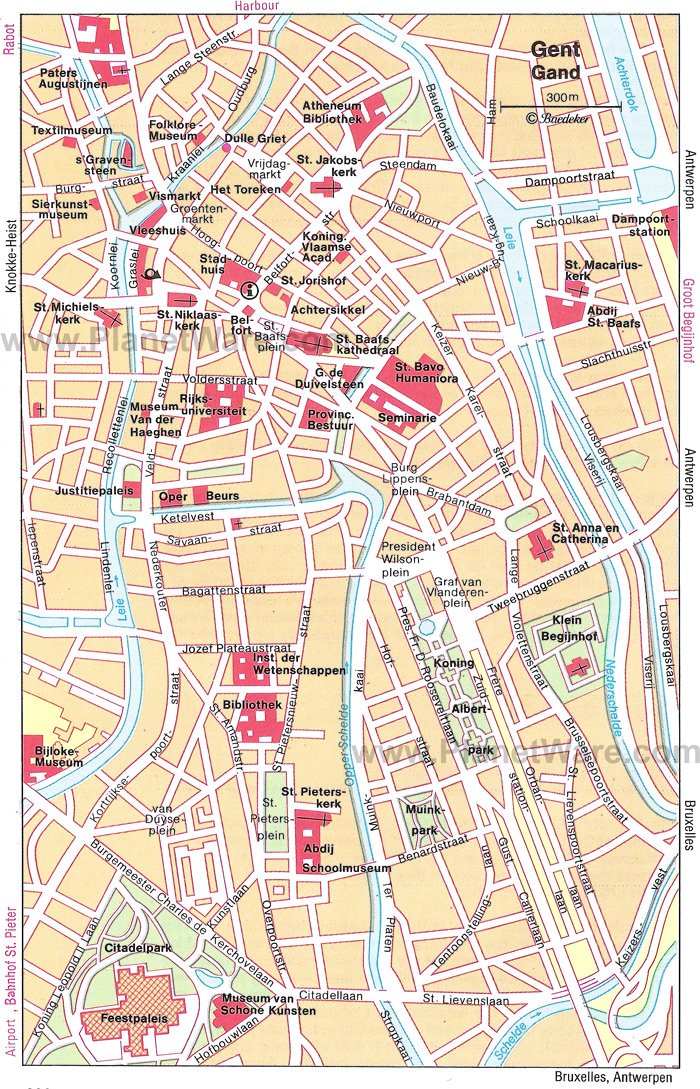 Ghent Map - Tourist Attractions