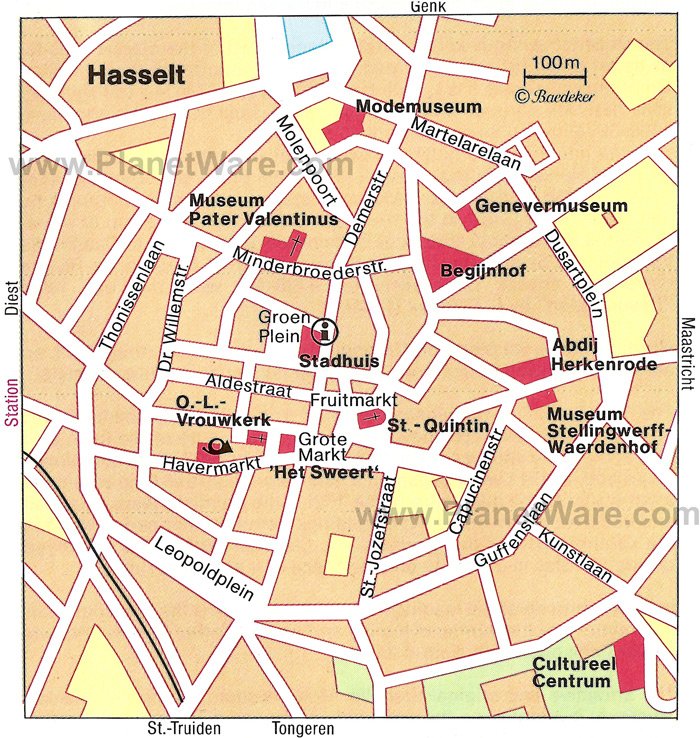 Hasselt Map - Tourist Attractions