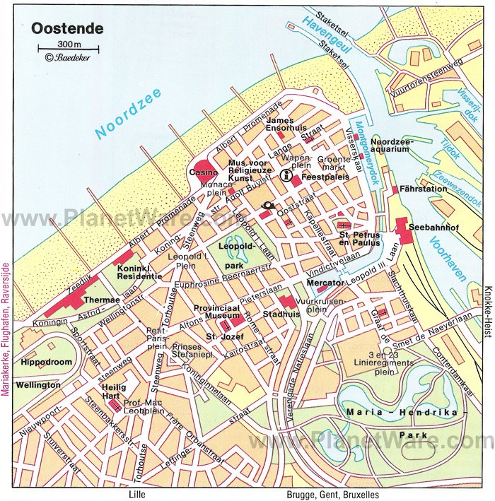 Oostende Map - Tourist Attractions