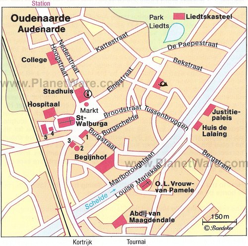 Oudenaarde Map - Tourist Attractions