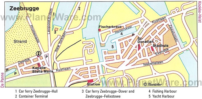 Zeebrugge Map - Tourist Attractions