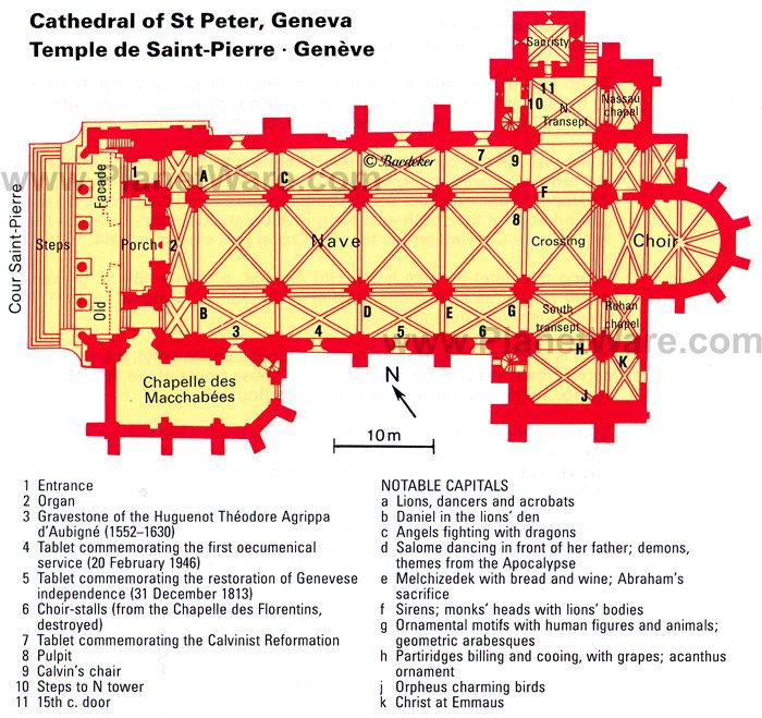 Cathedral of St Peter - Floor plan map