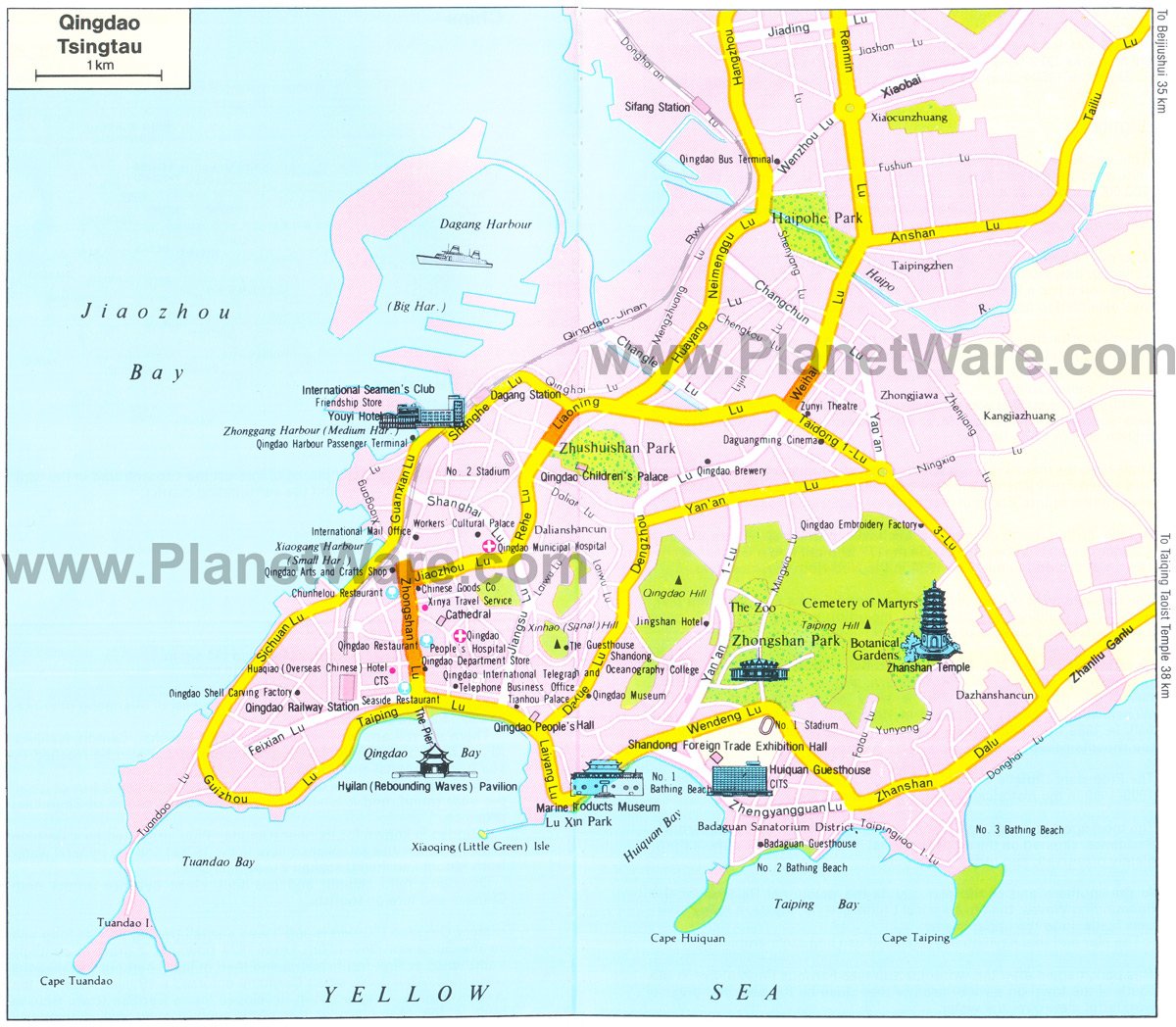 Map of China - Neighbouring Countries | PlanetWare