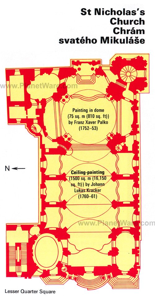 St Nicholas's Church - Floor plan map