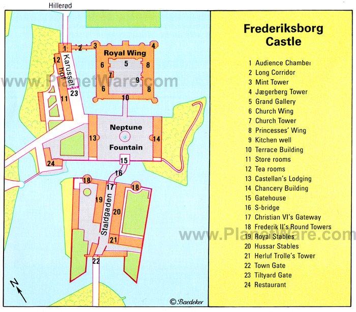 Frederiksborg Castle - Floor plan map