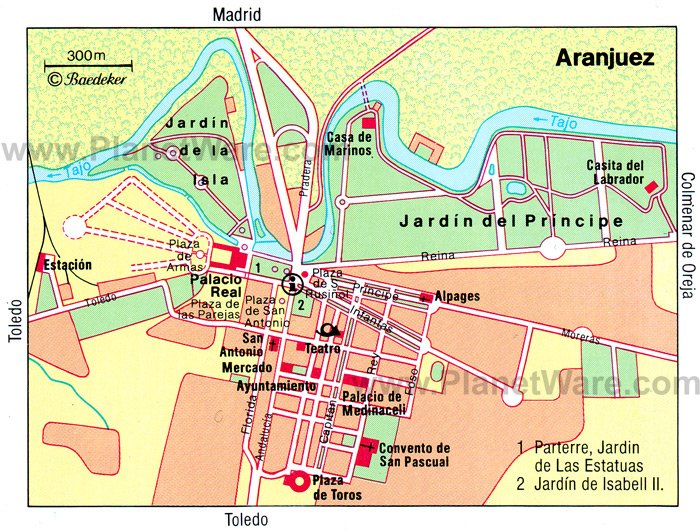 Aranjuez Map - Tourist Attractions