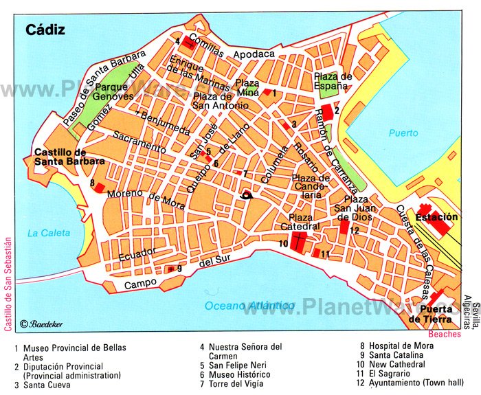Cadiz Map 