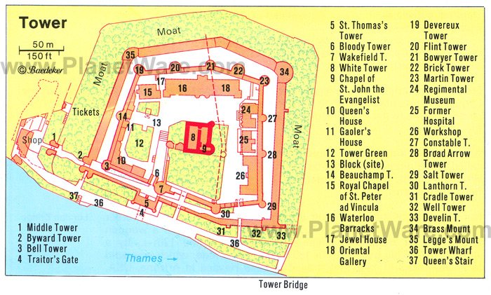 London Tower - Floor plan map